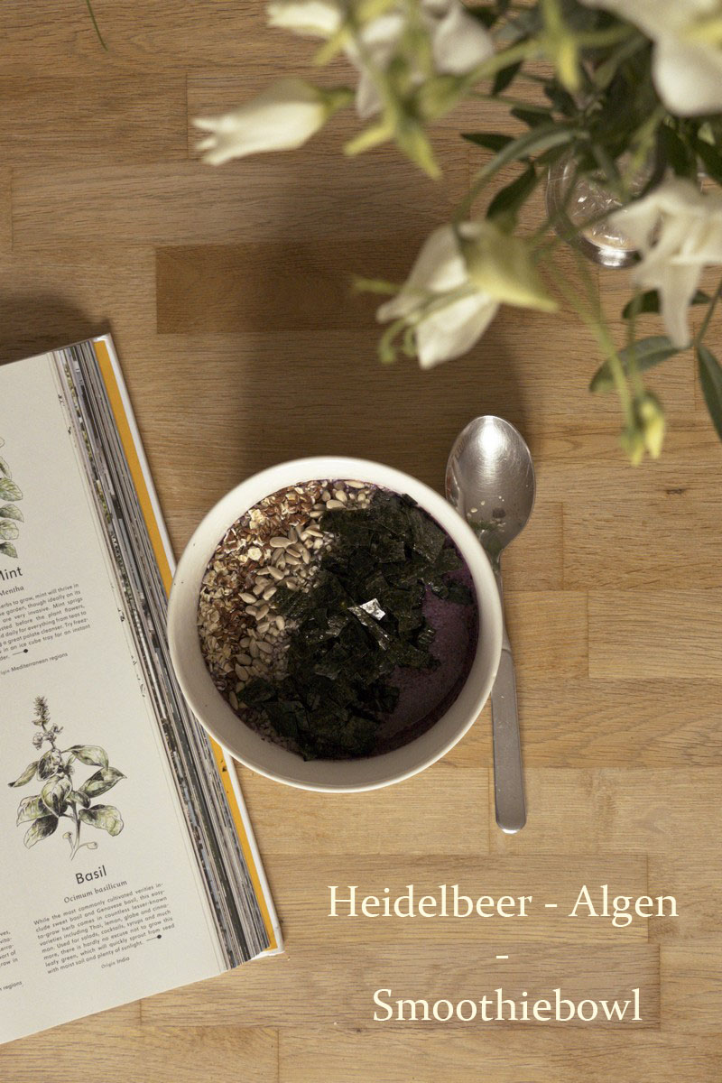 Algen - Heidelbeer - Smoothiebowl