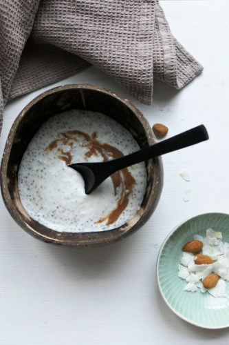 Kokos Porridge mit Chia Samen