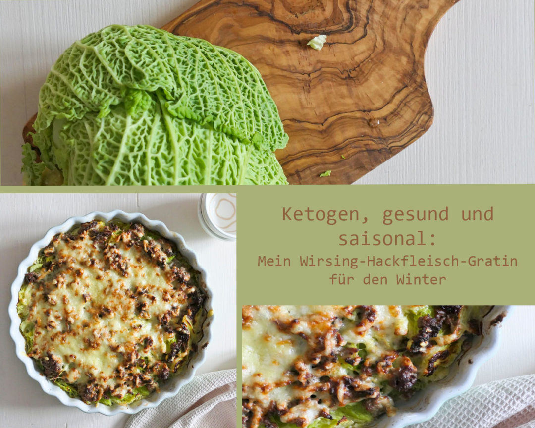 Hackfleisch Gratin mit Wirsing ketogen Low Carb