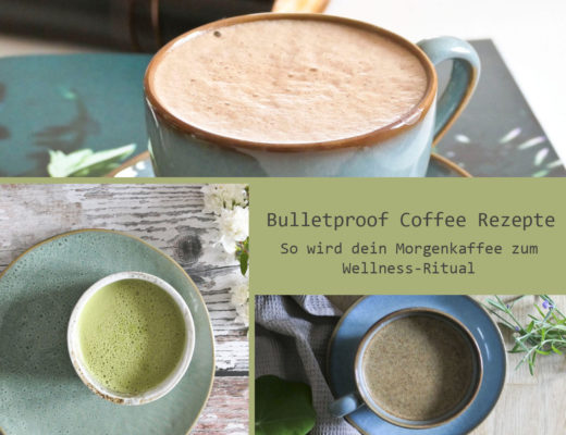 Bulletproof Kaffee in neuen Varaiationen für mehr Klarheit, Fokus und Ruhe. Mit Maca, Löwenmähne, Kurkuma und Co.