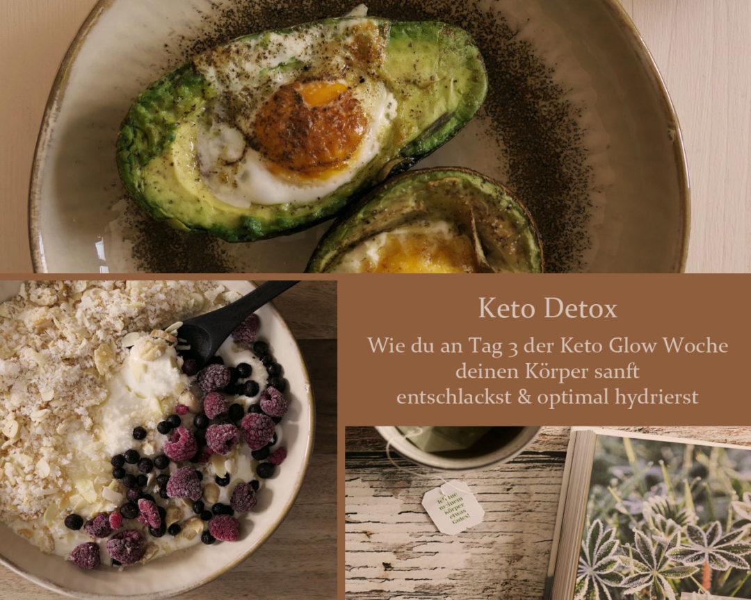 Keto Detox. Keto Getränke. Haut Glow verbessern. Hydration Tipps.