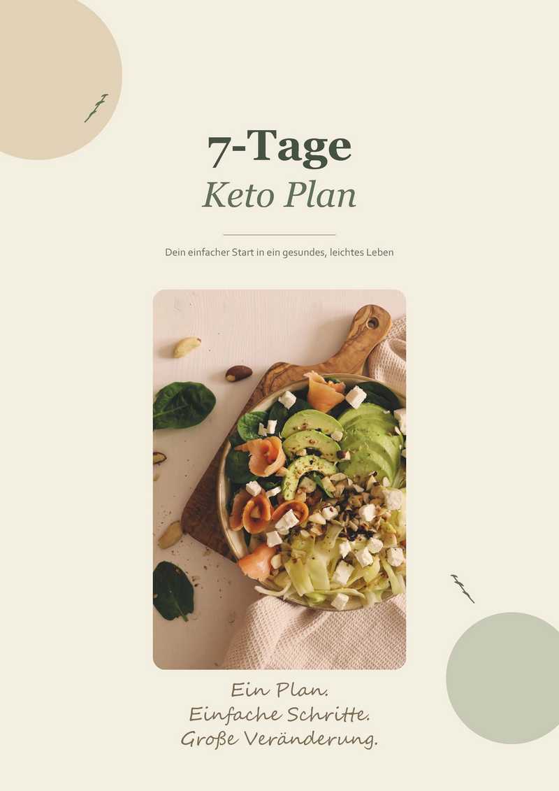 7 Tage Keto Plan für Einsteiger / Anfänger